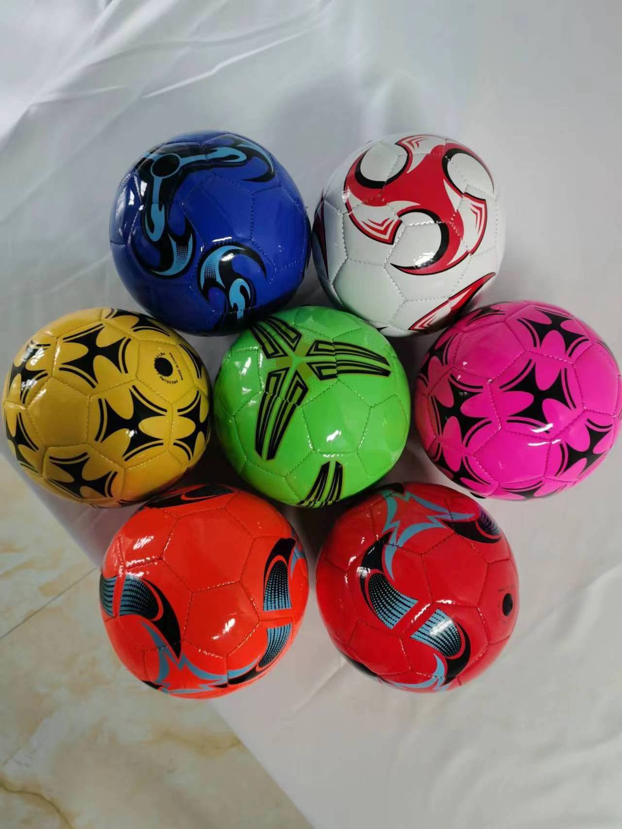 Customize Logo PVC Football Size 2 Which Has Different Patterns