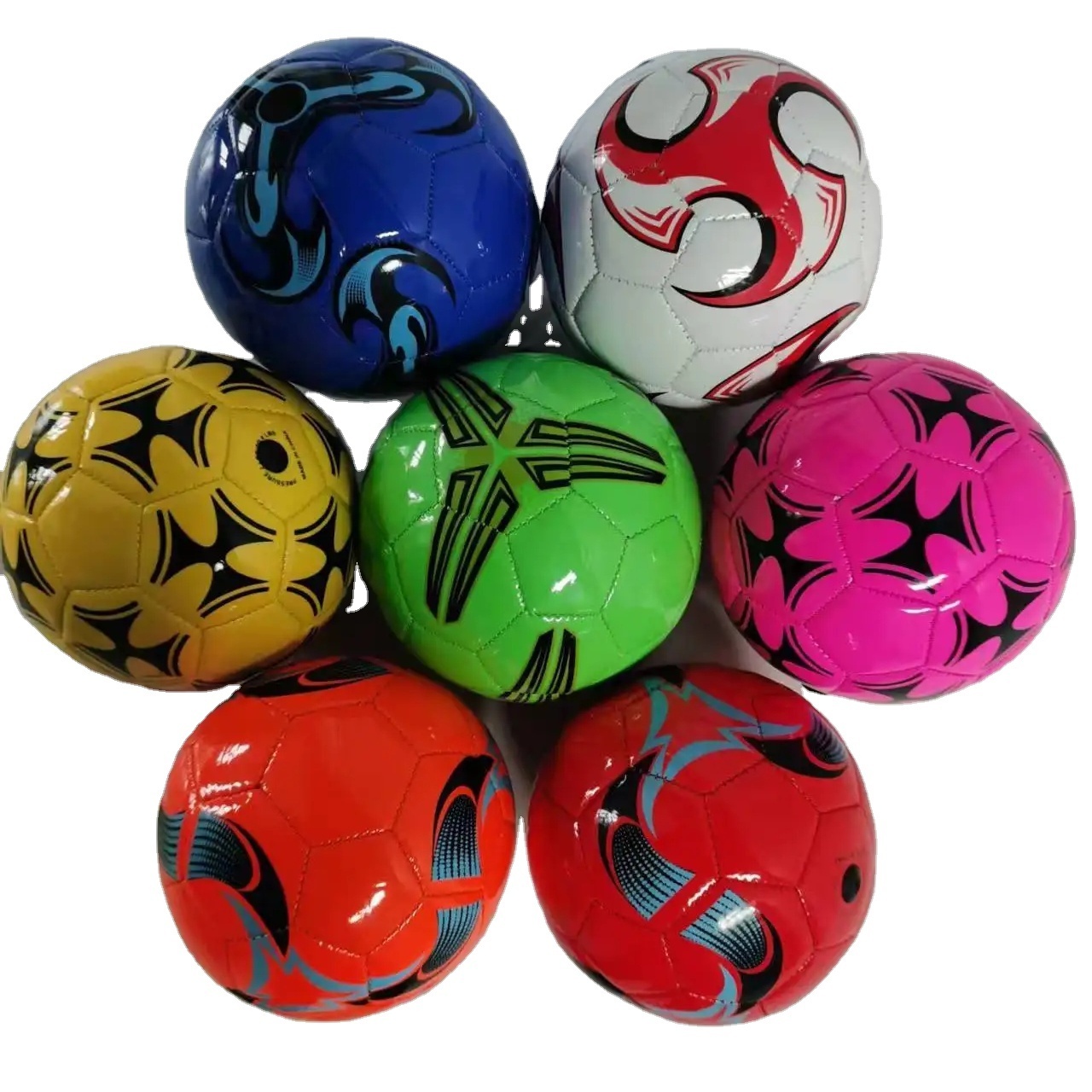 Customize Logo PVC Football Size 2 Which Has Different Patterns