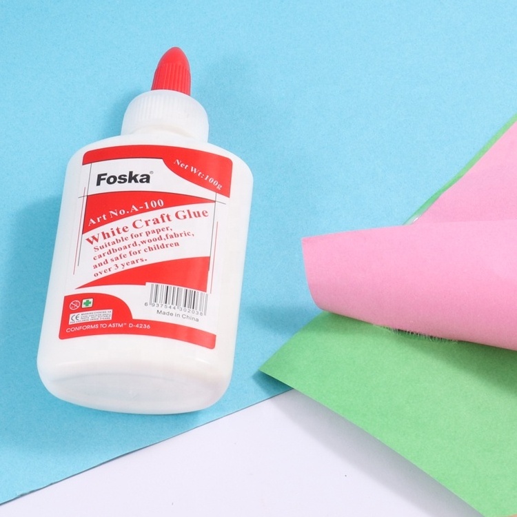 Foska Factory Direct Sale  Water-Based  White Economical  Liquid Wood Glue for DIY Crafts