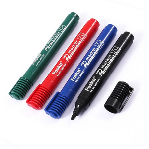 Foska Quick Drying Marker Pen Blue Green Black Red Alcohol Based Pen Marker Permanent Marker Pen 0.8