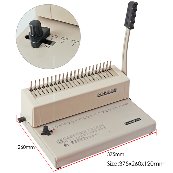 Foska Factory  Comb Binder Rubber Ring A5 21-Hole Comb Book Binding Machine For Office School Supplier