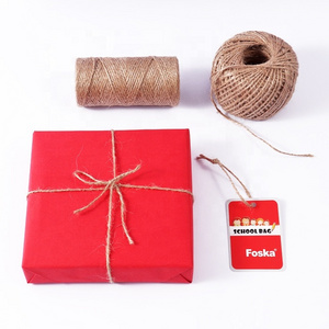 Foska China 100% Natural Hemp String Eco-friendly Round Raw Hemp Rope Jute  Rope for Gift Wrapping String