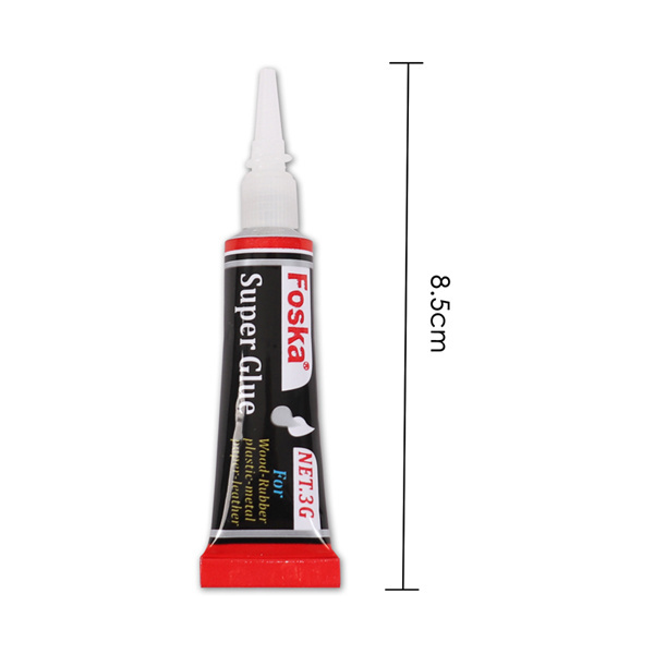 Foska Good Quality Instant Adhesive Tube super glue For Wood Rubber Plastic Metal Paper Leather