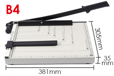 Paper Trimmer Cutter High Quality Office Paper Cutter Adjustable Guide B4 Manual Paper Cutter for Cutting 80 Grams of 15 Sheets