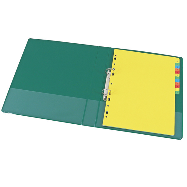 Foska Hot sale High quality  Mult-color Plastic stationery D ring PP A4 presentation binder for office & school