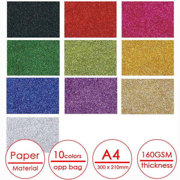 Foska High Quality Glitter Color DIY Handmade Paper Kids Handmade Tissue Paper