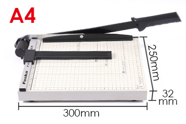 Paper Trimmer Cutter High Quality Office Paper Cutter Adjustable Guide B4 Manual Paper Cutter for Cutting 80 Grams of 15 Sheets