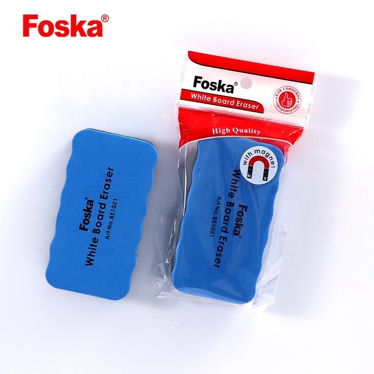 FOSKA Office School Whiteboard Eraser Magnetic EVA Material Whiteboard Eraser For Board Cleaning Magnetic Single Sided Dry Erase