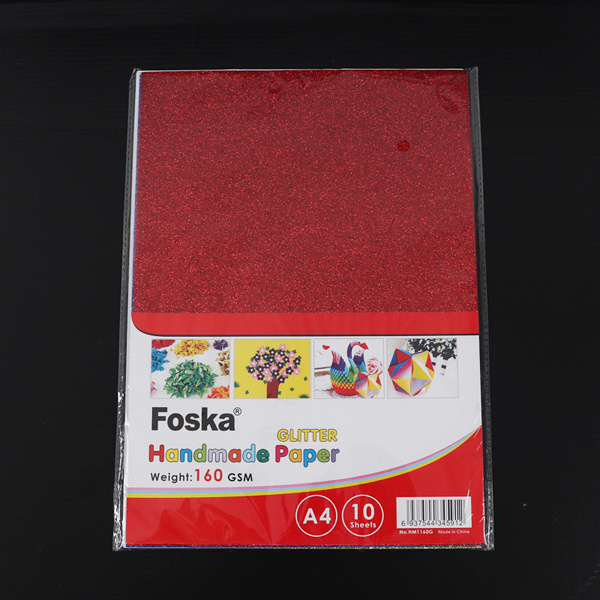 Foska High Quality Glitter Color DIY Handmade Paper Kids Handmade Tissue Paper