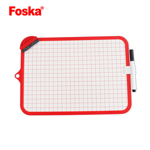 Foska PE Framed Kids Dry Erase Writing White Board with Pen & Eraser draw write board writing white board