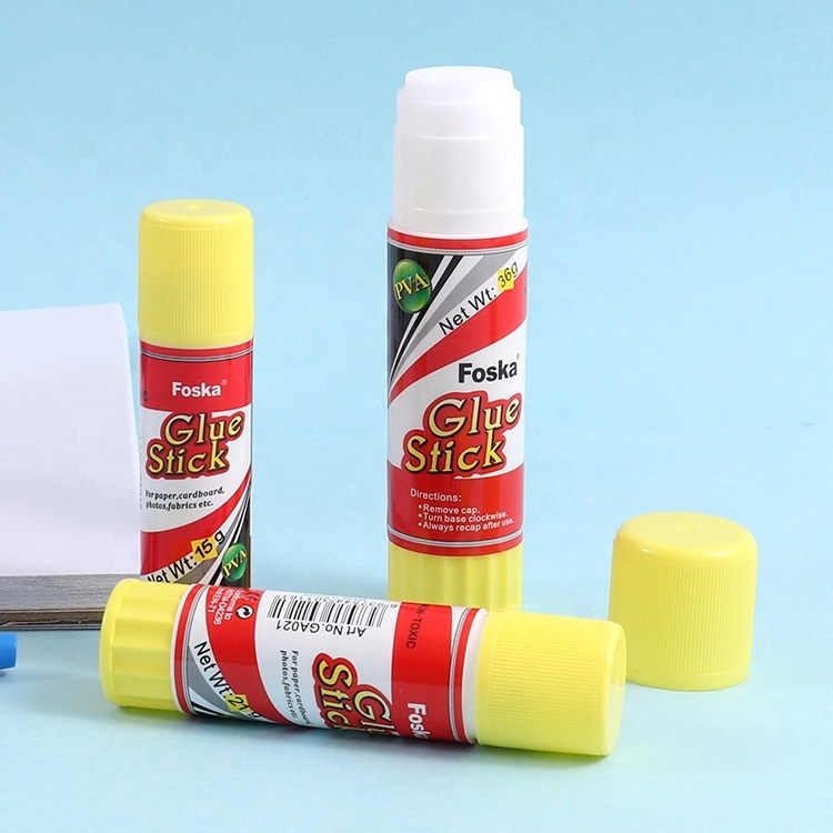 Foska Bulk Washable Glue Sticks Multiple Specifications Large Jumbo PVA Glue Sticks for School and Home Use