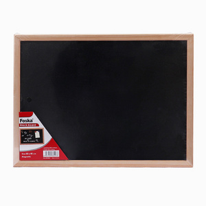 Foska Office Good Quality Wood Framed Magnetic Writing Black Board Notice Cork Board Cork Bulletin Board