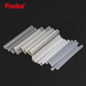 Foska Factory Direct Crystal Clear 7.2mm 11.2mm Transparent Hot Melting Glue Sticks for Glue Gun