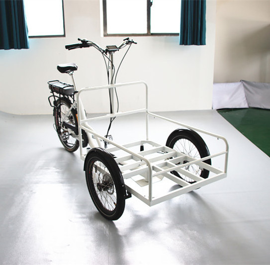 front loading 3 wheels cargo tricycle for family with wooden case for commercial delivery cargo