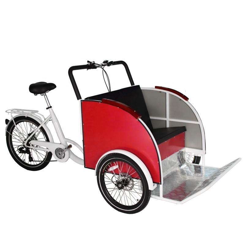 Open Body 3 Wheel Electric Tricycles e rickshaw Tuk Tuk for Sale