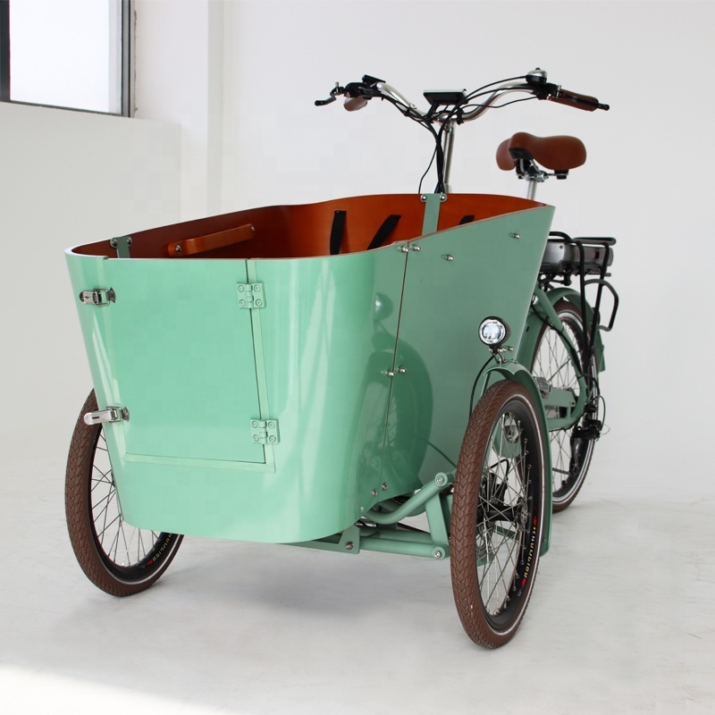 new design reverse trike tricycle two front wheels cargo bike for sale