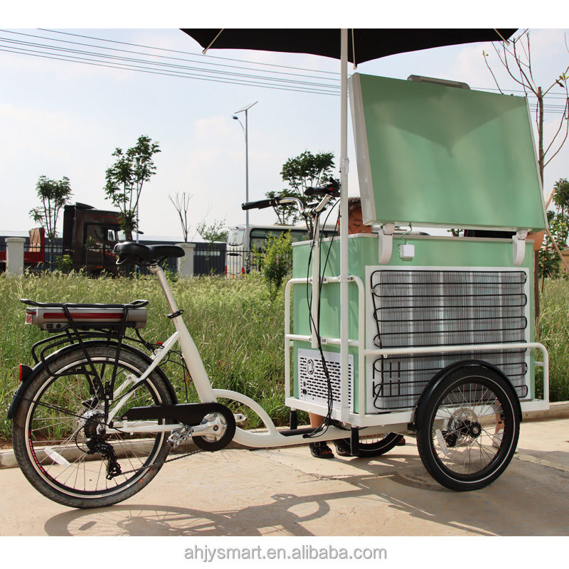 RICKSHAW/Battery / Solar / DC Powered Freezer 208 Liter Ice Cream Tricycle / Trike / Bicycle / Carts / Bike