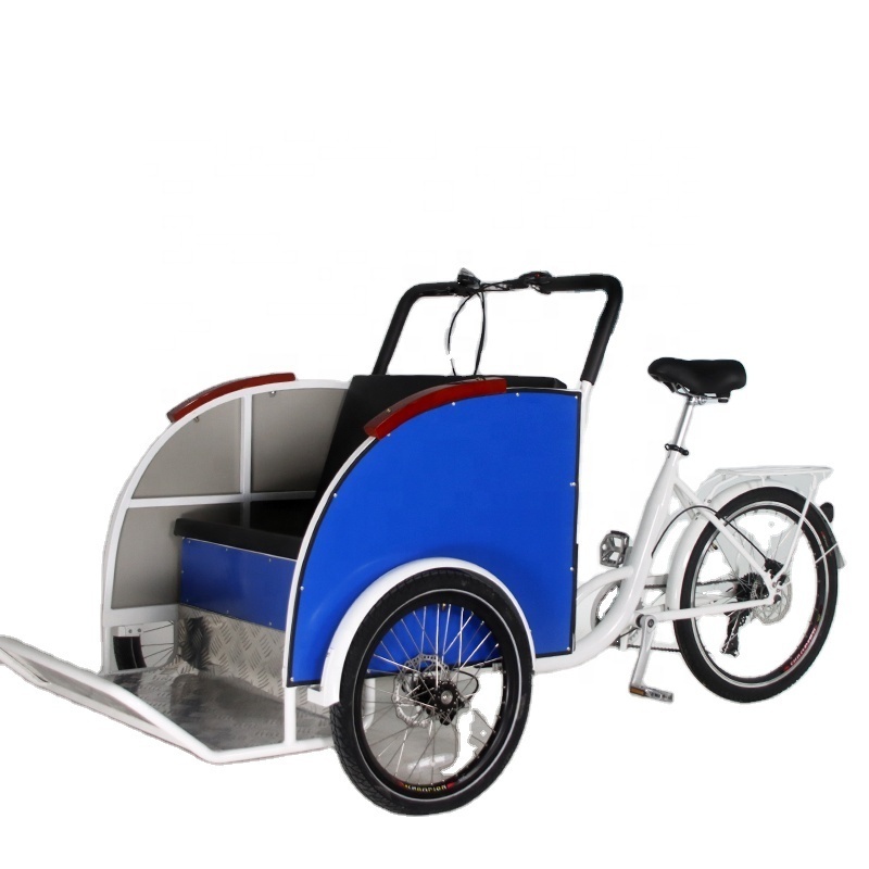 Open Body 3 Wheel Electric Tricycles e rickshaw Tuk Tuk for Sale