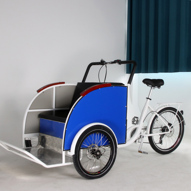 Open Body 3 Wheel Electric Tricycles e rickshaw Tuk Tuk for Sale