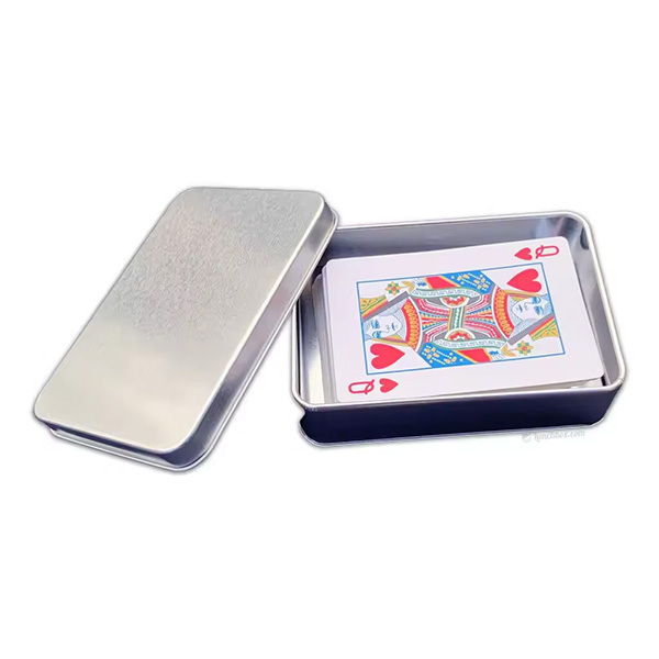 Custom Playing Card Game Tin Packaging Can Metal Puzzle Tin Box Wholesale