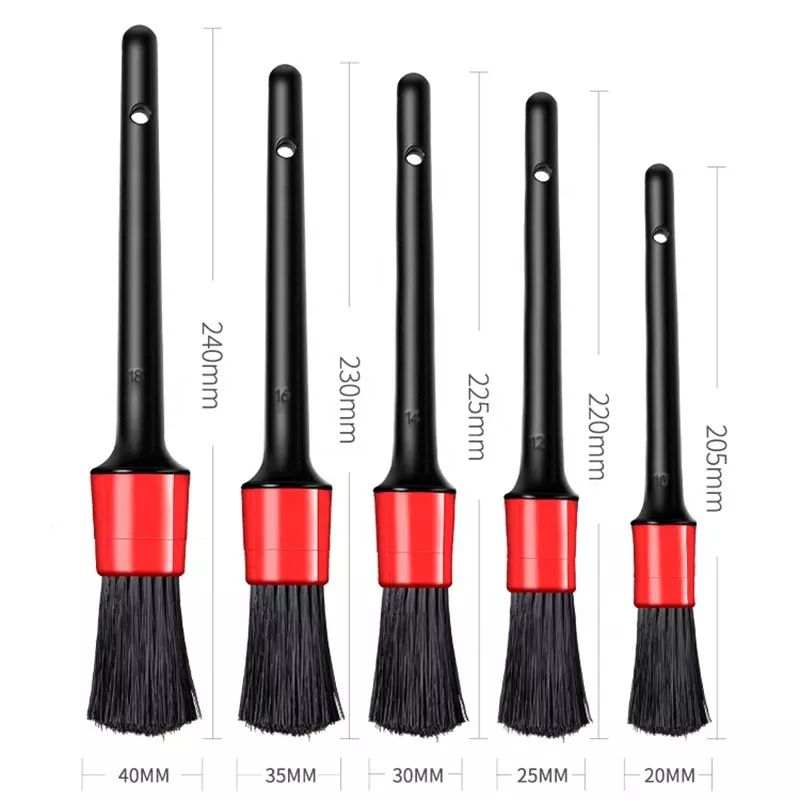 Durable Ultra Soft 5 Pcs Different Size Car Interior Detailing Brush Pen Kit