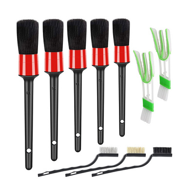 10pcs Auto Car Detailing Brush Set Car Interior Cleaning Kit  for Cleaning Car Interior Exterior Dashboard Engines