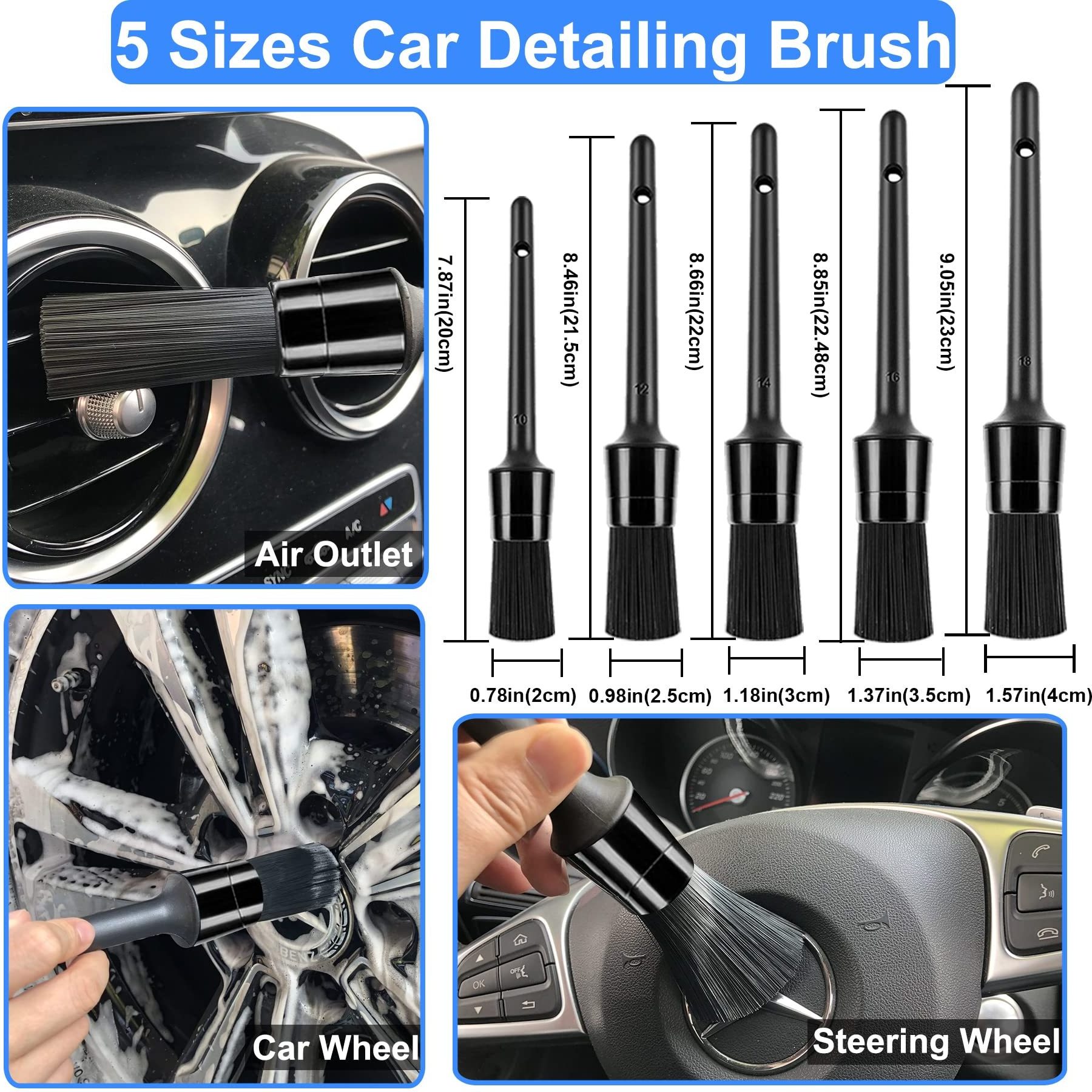 27Pcs Car Wash Kit Car Wheel Interior Care Cleaning Kit  with Foam Gun