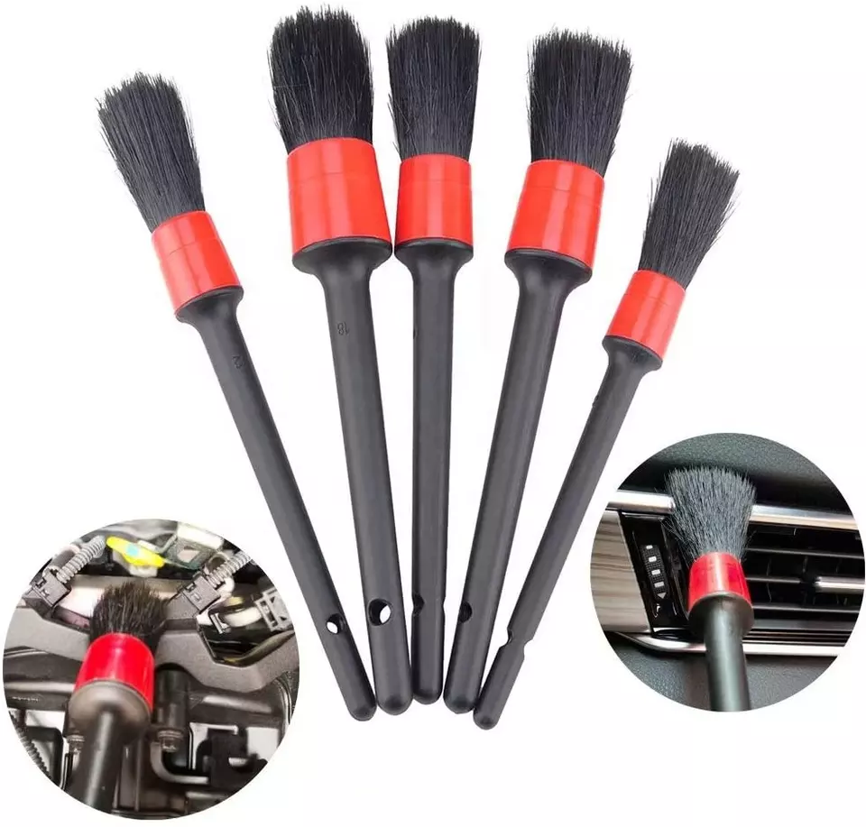 Durable Ultra Soft 5 Pcs Different Size Car Interior Detailing Brush Pen Kit