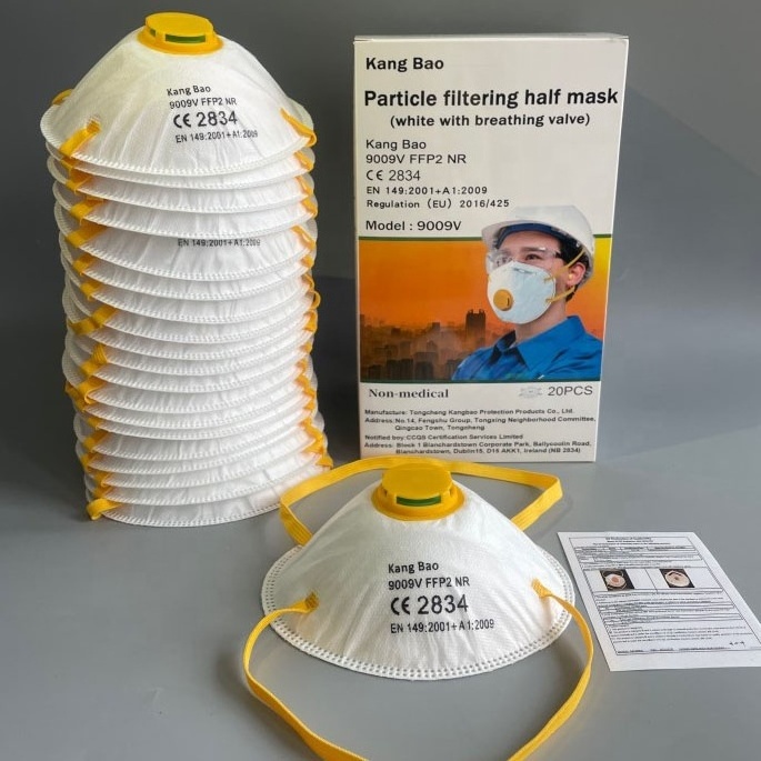 9009V GB2626 KN95 CE Cup facemask ffp2 with activated carbon  Disposable construction anti-dust Face Mask for Industrial protect