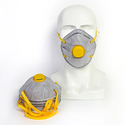 EN149 FFP2 Protective Face Mask Moulded Cup Shape Valved Half Face Industrial dust mask for drywall construction coal mine work