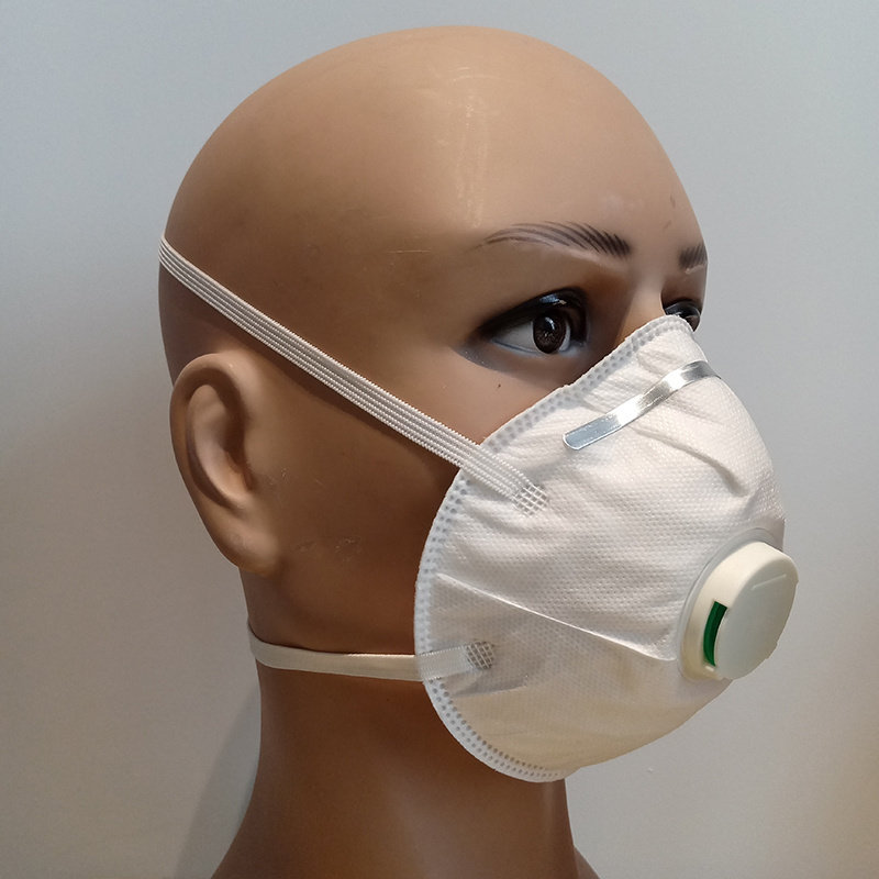 Anti Particulate ffp2 ffp3 dust mask CE 2834 approval Headband with Valve 20count 95% Filtration efficiency drywall dust mask