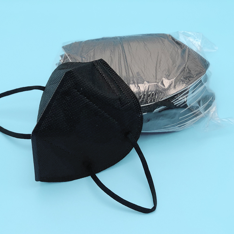 Disposable Half face Respirators kn95mask black single wrap 6 layer thick safety protective dust mask GB2626 2019 KN95 face mask