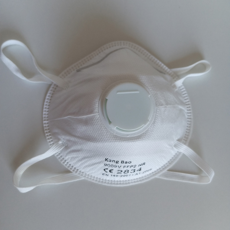 Anti Particulate ffp2 ffp3 dust mask CE 2834 approval Headband with Valve 20count 95% Filtration efficiency drywall dust mask