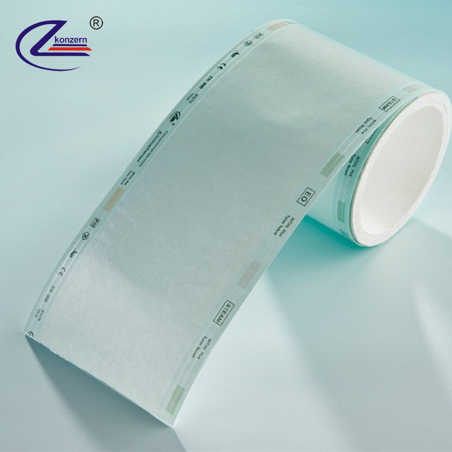 Medical sterile reel autoclave pouch roll packing in rolls/reel