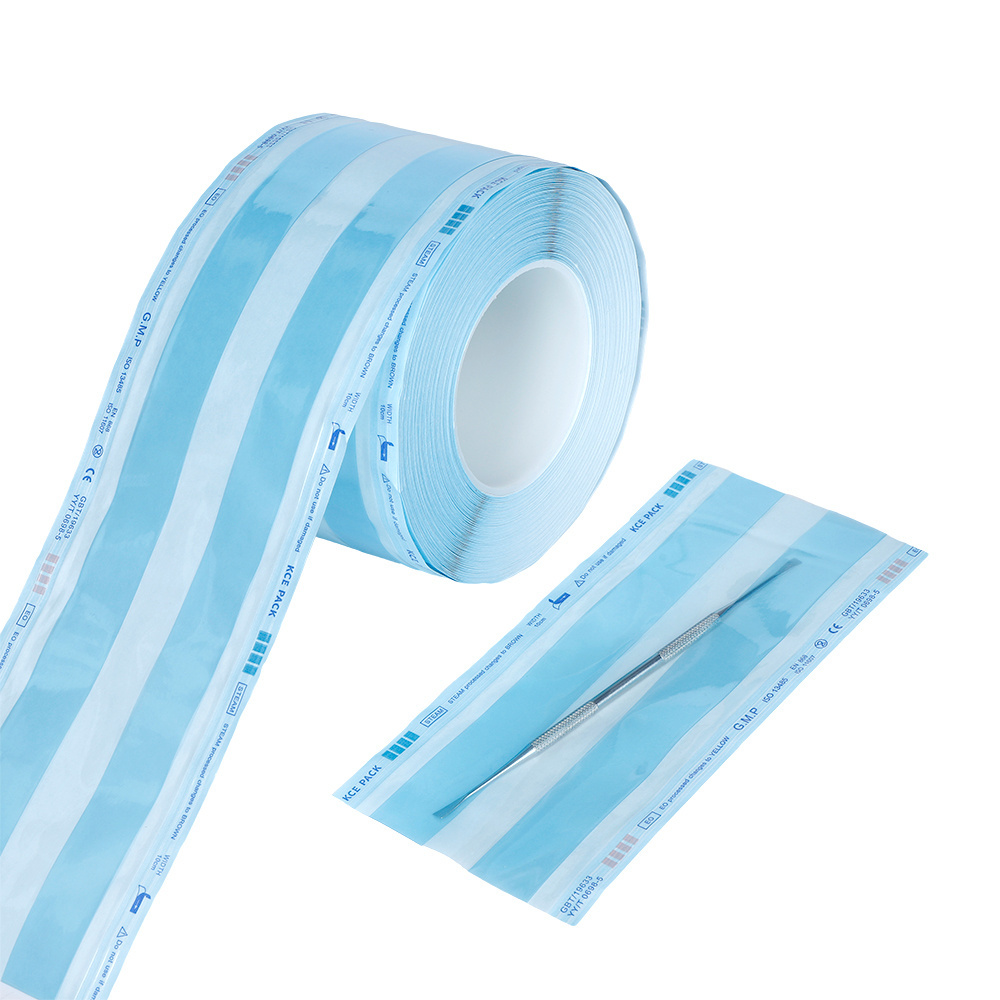 Sterilization Pouch Roll /reel Disposable Medical Heat Sealing Flat Autoclave Sterilization Pouch Roll /reel For Medical Package