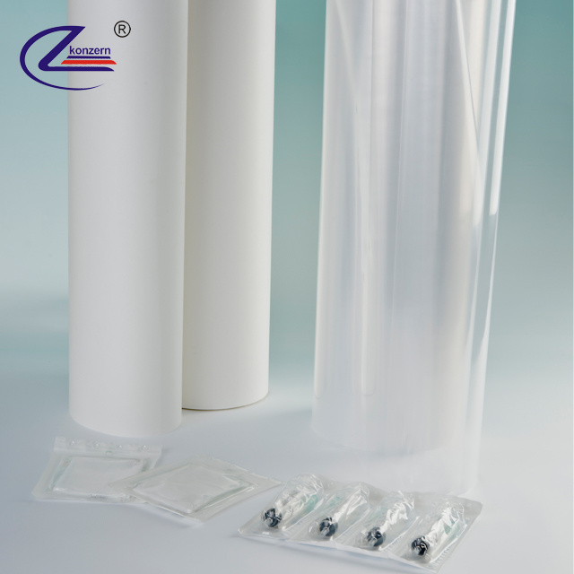 pp/pe film medical grade packaging film material for syringe set packaging