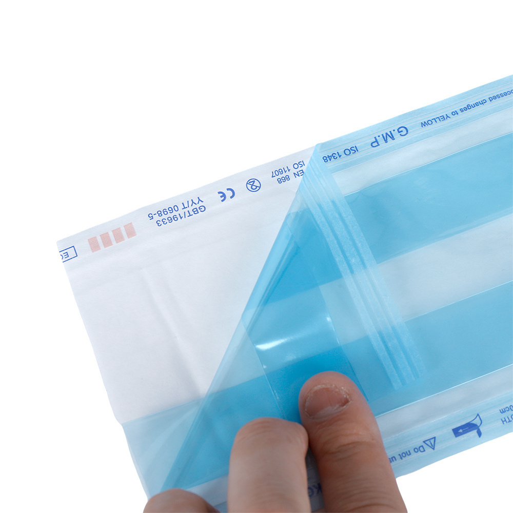 Sterilization Pouch Roll /reel Disposable Medical Heat Sealing Flat Autoclave Sterilization Pouch Roll /reel For Medical Package