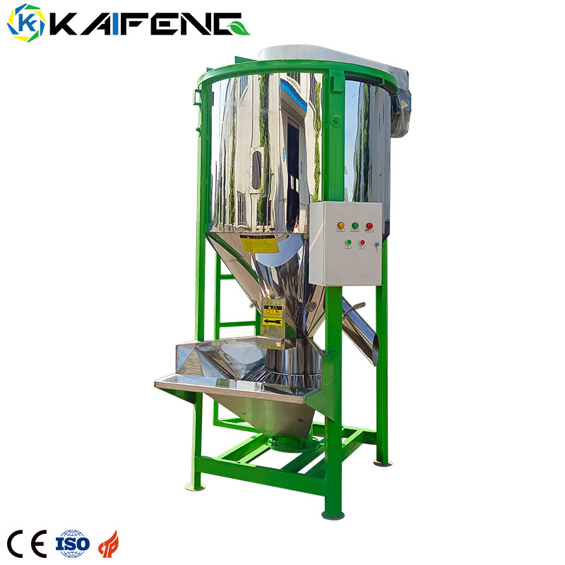 KAIFENG Compound Mixing Machine 500~15000 Kg Hopper Vertical Plastic Mixer with Heating