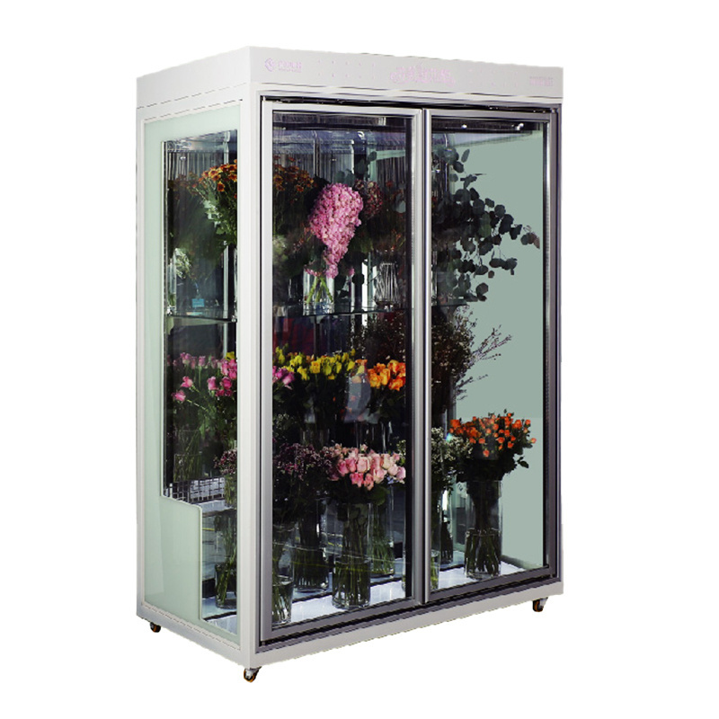 Kimay self-service flower vending machine fresh flower display cooler commercial refrigerator