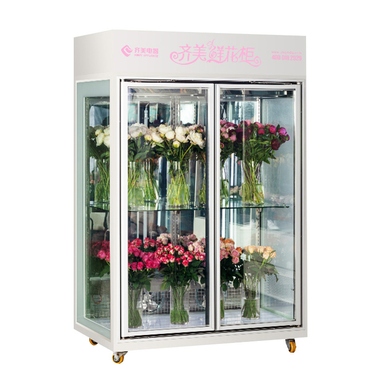 Kimay self-service flower vending machine fresh flower display cooler commercial refrigerator