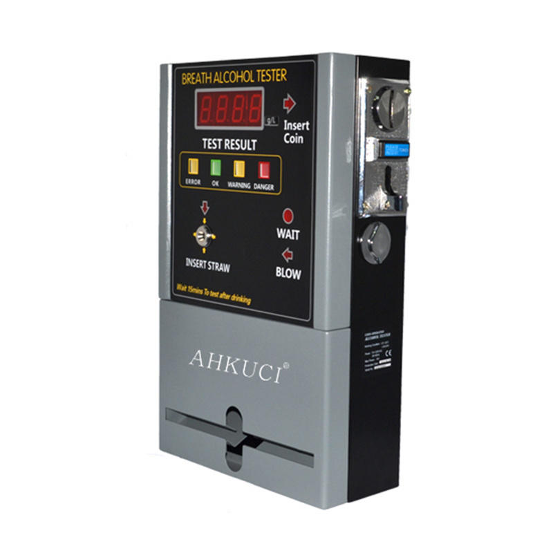 Manufacturer Fuel Cell Alcohol Breath Tester - Breathalyzer Vending Machine - Wall-mount Coin Alcohol Tester, AT-819 (319)