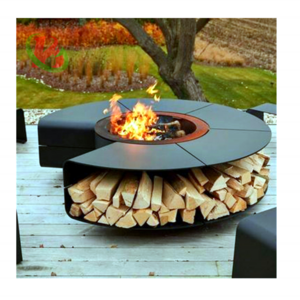 outdoor corten products corten garden steel firepit corten fire pits wood burning fire pit column