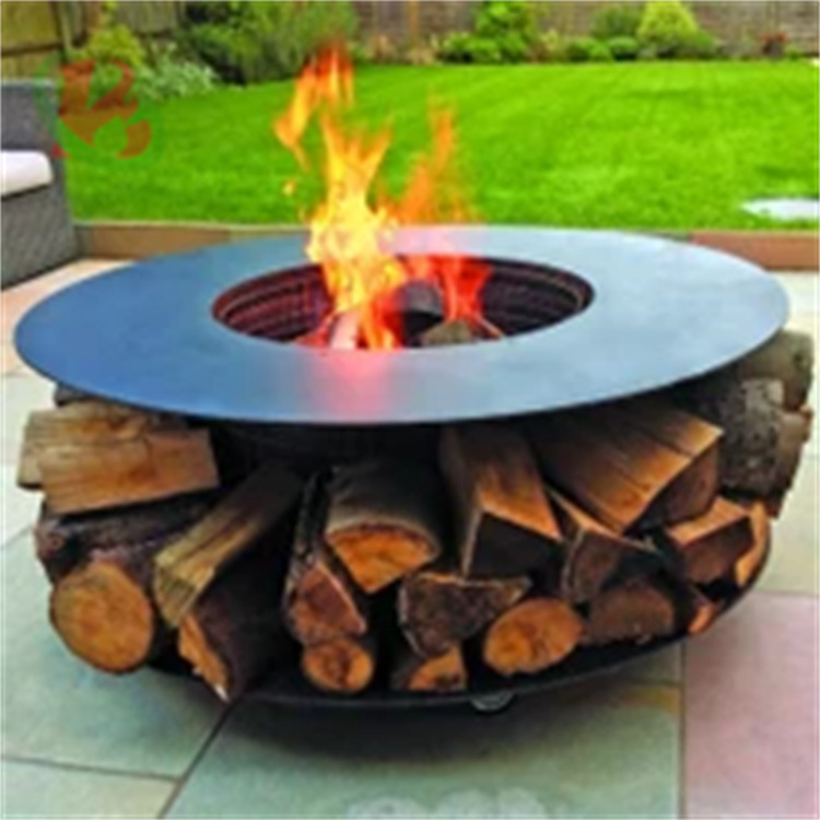 maintenance-free fire pits wood burning outdoor garden for Camping Picnic