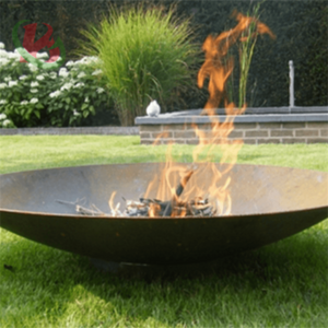 Rustic style Round corten steel fire pit for Garden wood burning fire pit