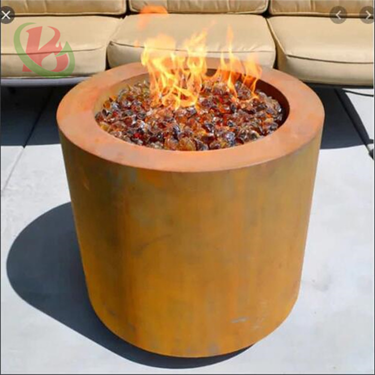 big fire pit outdoor wood stove garden outdoor barbecue round metal fire pit