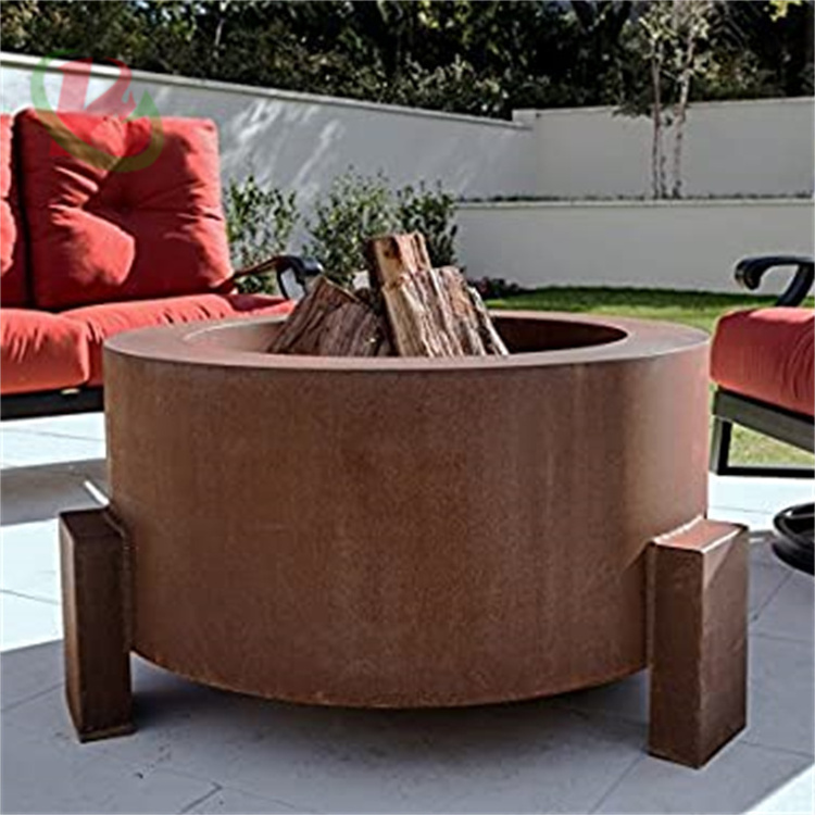 Eye-catching propane fire pit for Backyard wood burning fire table for patio