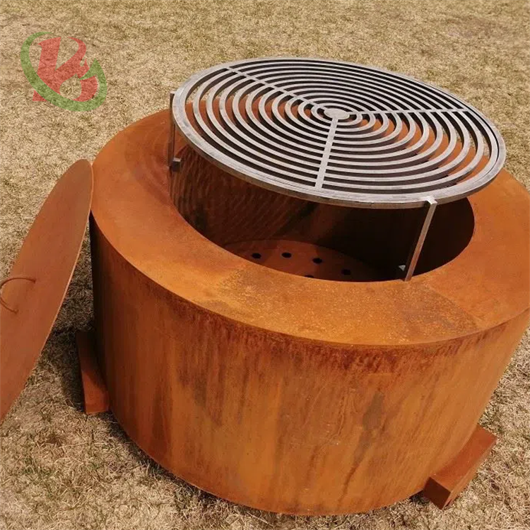 Eye-catching propane fire pit for Backyard wood burning fire table for patio