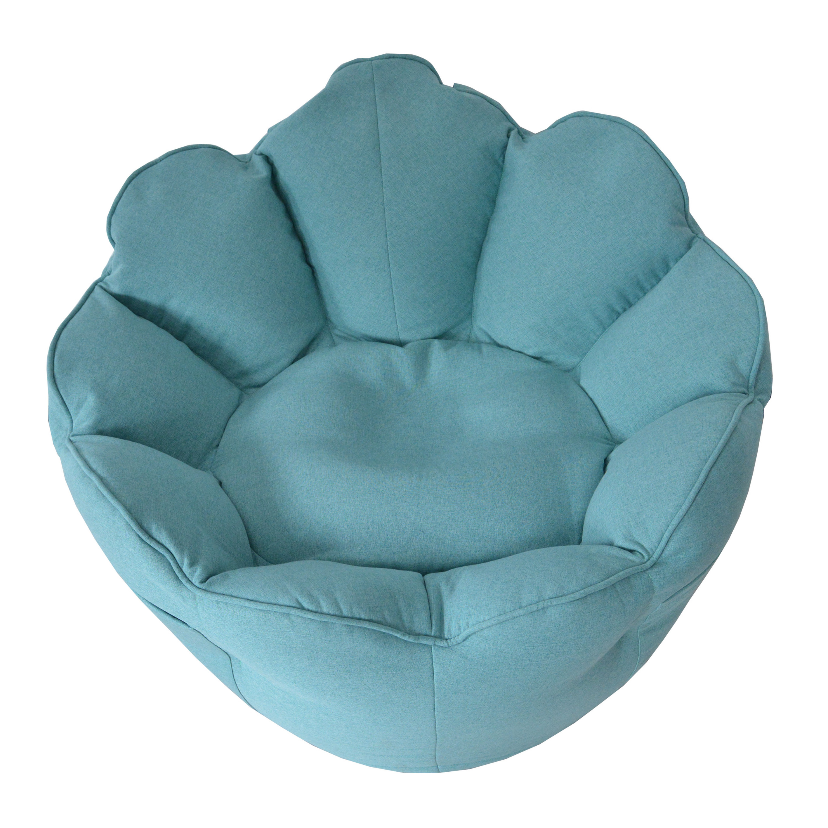 Customized Pumpkin Flower Shape Beanbag Sofa Couch Lounger Tatami Single Bedroom Balcony Family Leisure Chair Sofa