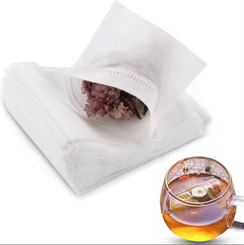 Non Woven Tea Bags with Cotton Draw Strings for Loose Leaf Tea Empty Loose Leaf Tea Bags