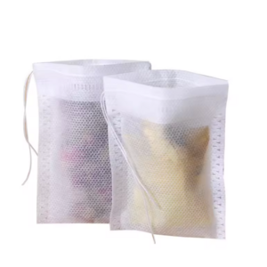 Non Woven Tea Bags with Cotton Draw Strings for Loose Leaf Tea Empty Loose Leaf Tea Bags